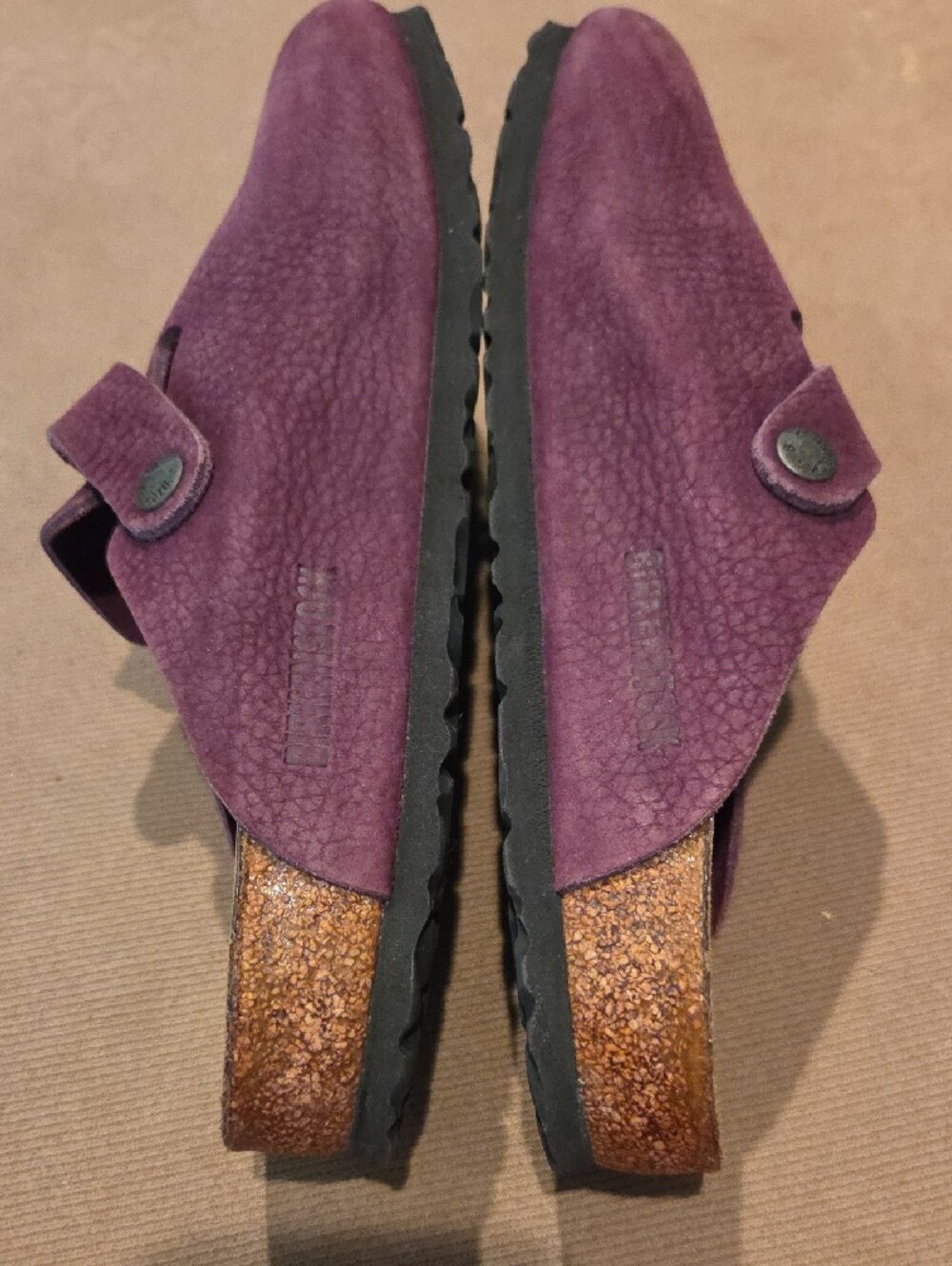 Birkenstock Purple Suede Clogs Size 39 - Picture 5 of 11